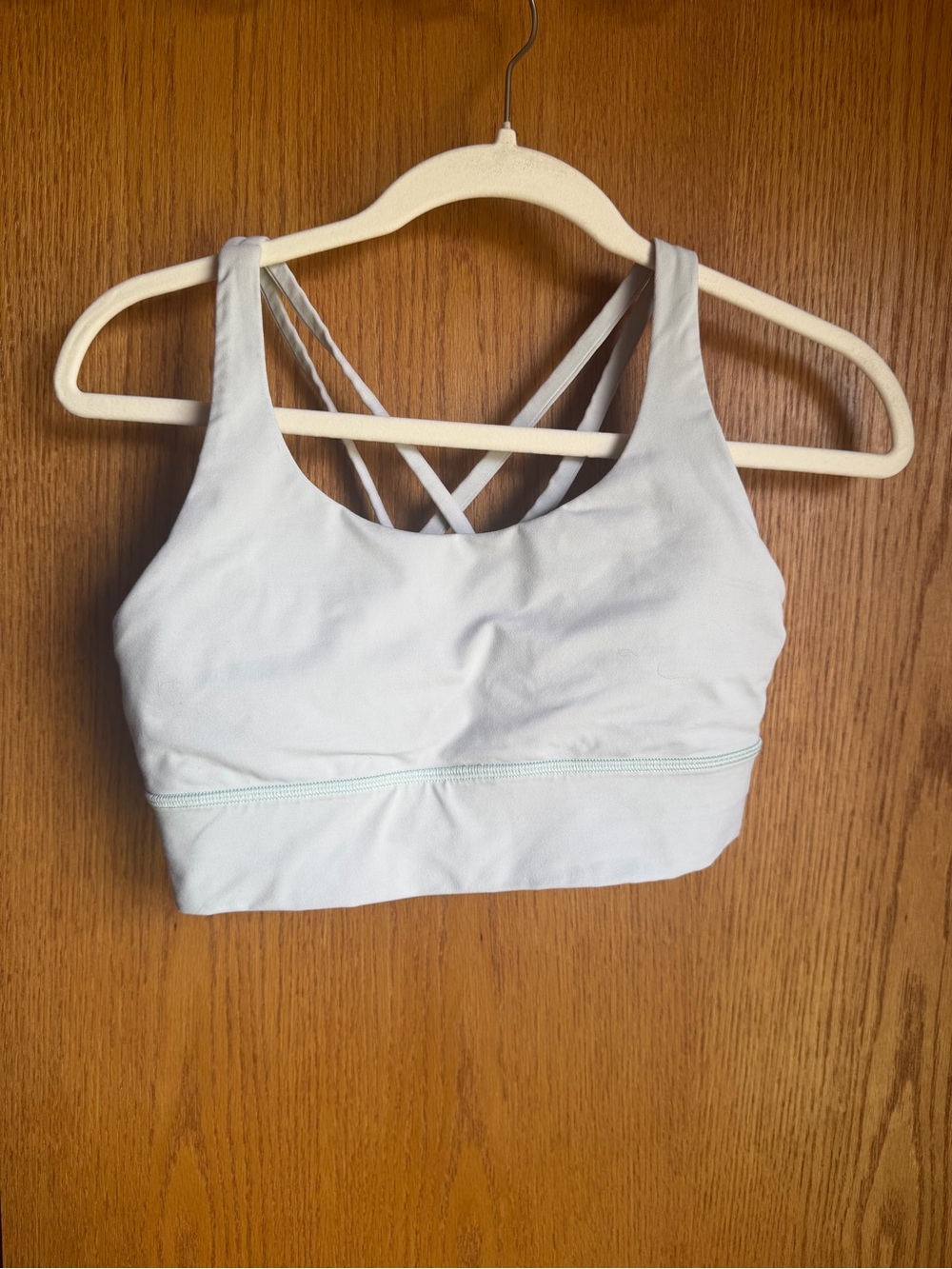 lululemon athletica sea foam green longline Strappy Sports Bra
